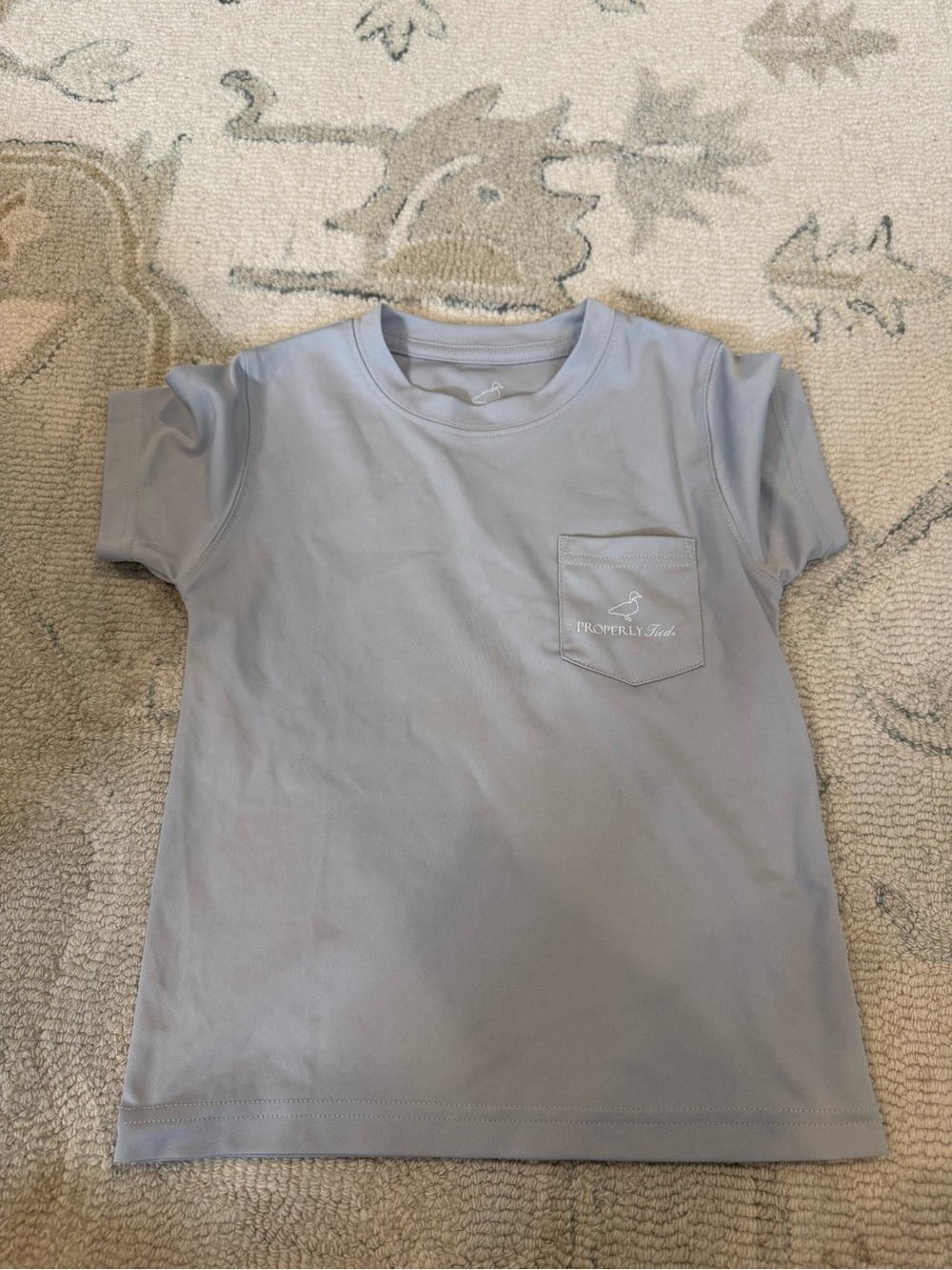 Properly Tied Kids' Short Sleeve Pocket Tee - Light Gray